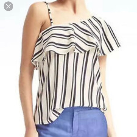 Banana Republic Tops - Banana Republic Striped Crepe top